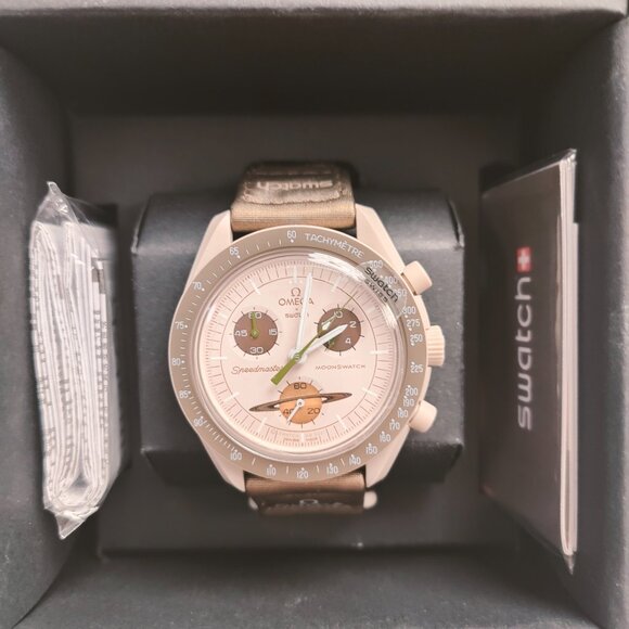 💜NWT💜 Swatch X Omega Moonswatch Mission To Saturn Watch - Picture 3 of 5